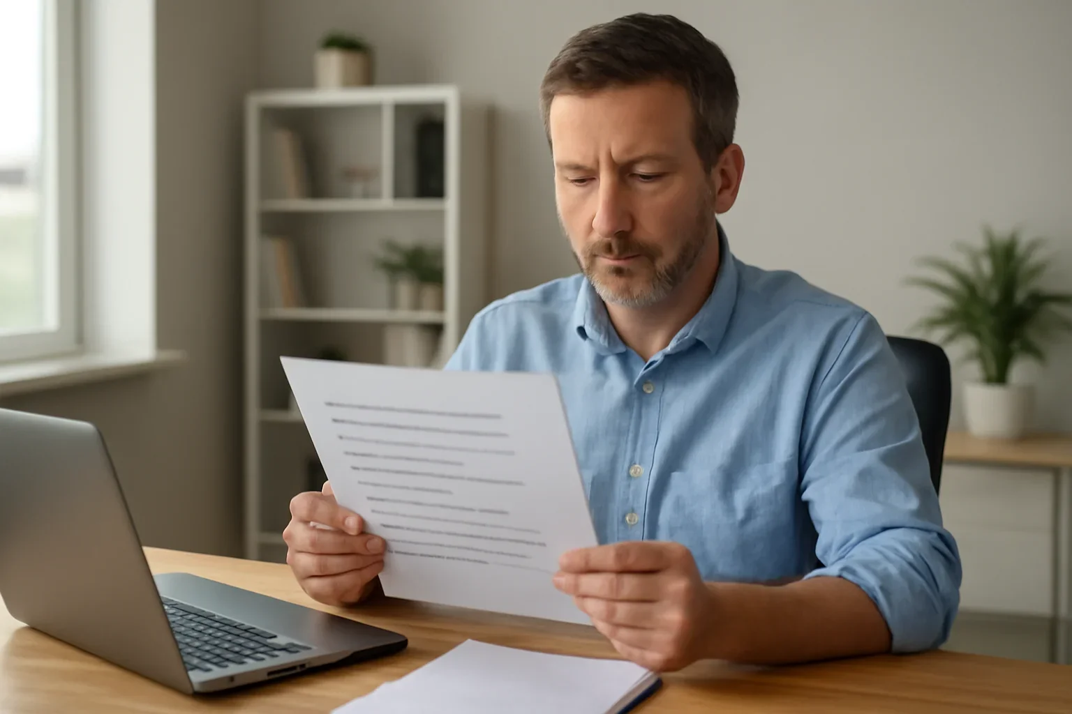 Homeowner reviewing a list of home elevator questions