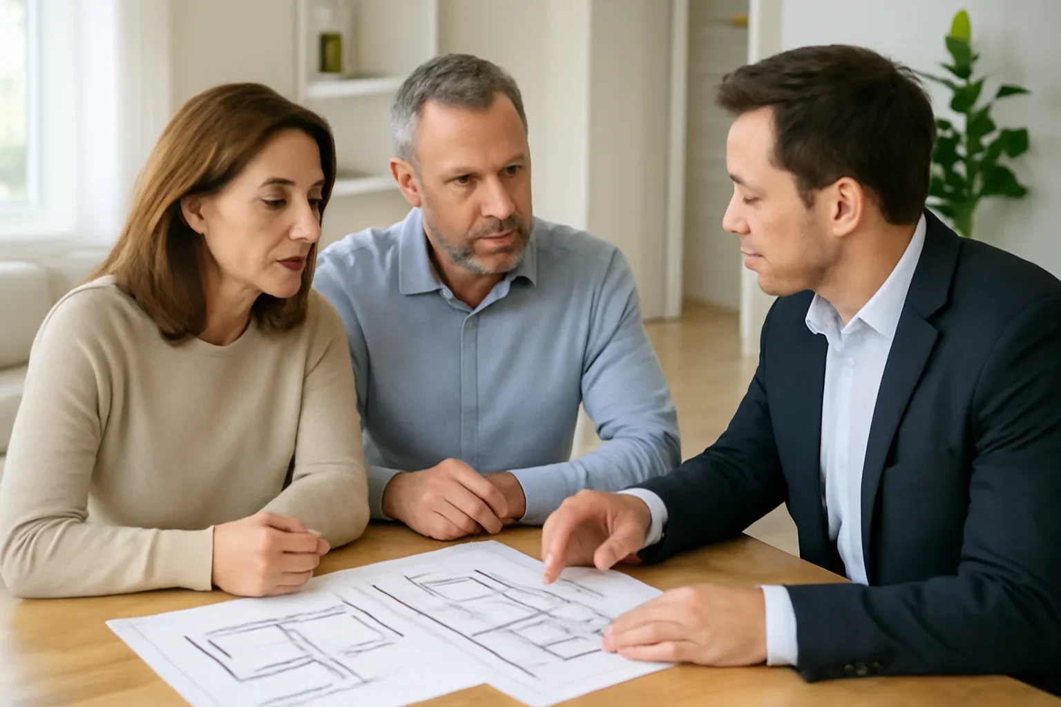 Residential planning conversation about home elevator alternatives