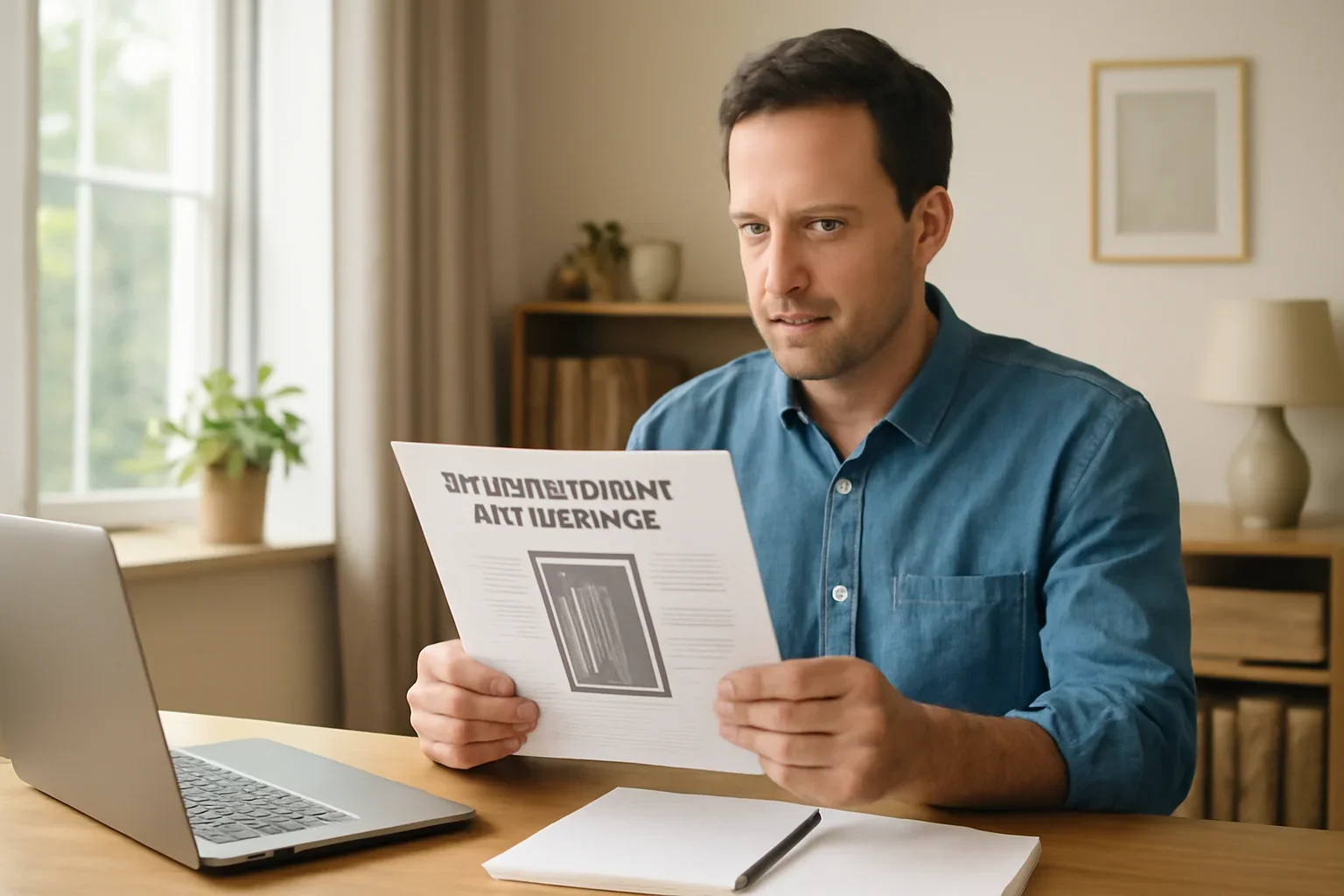 Homeowner reviewing documents for home elevator buying guide