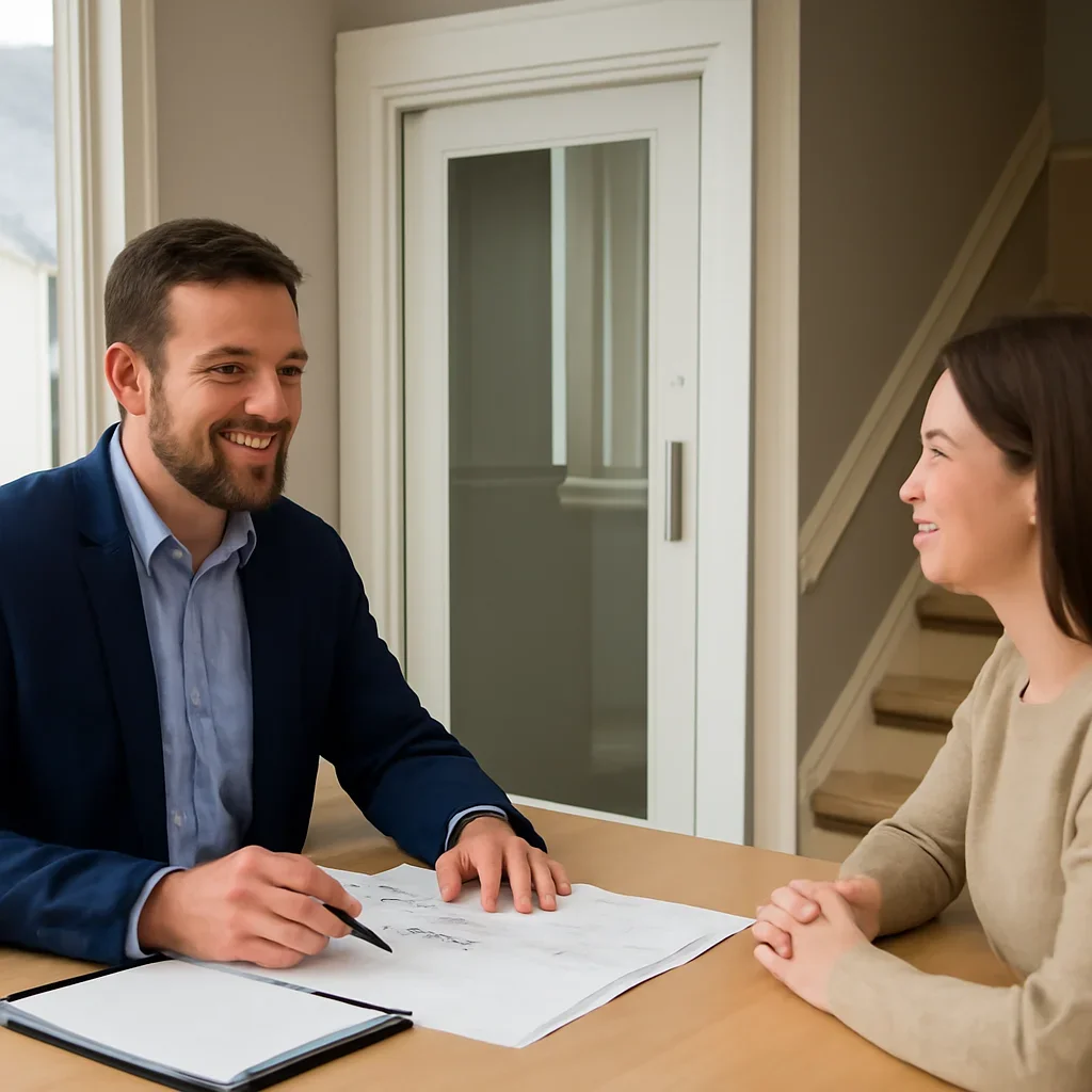 Project planning for home elevator installation in a Canadian home
