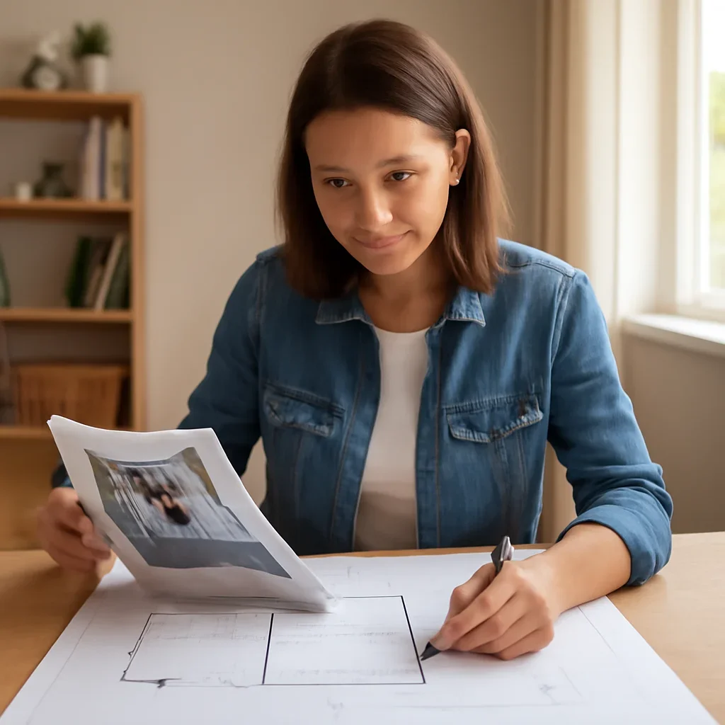 Homeowner turning article research into a home elevator plan