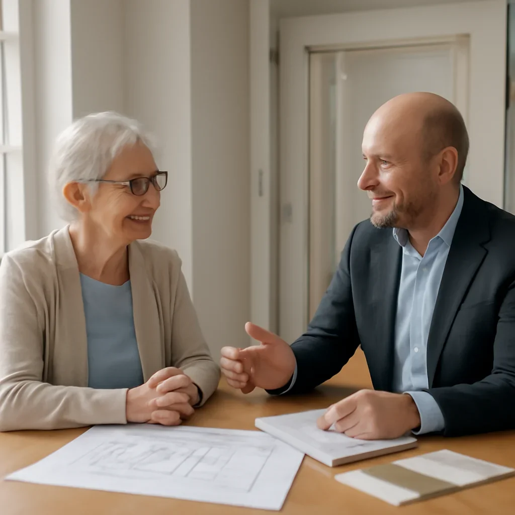 Home elevator planning conversation for a homeowner in Gatineau