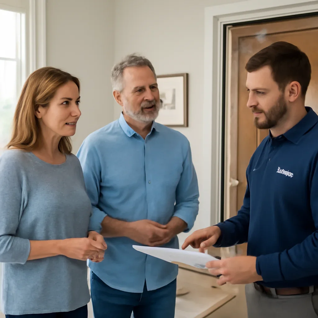Home elevator planning conversation for a homeowner in Ontario
