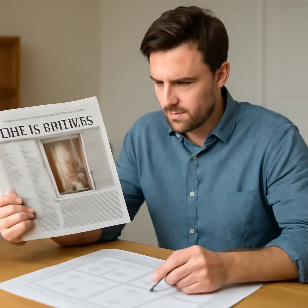 Homeowner turning article research into a home elevator plan