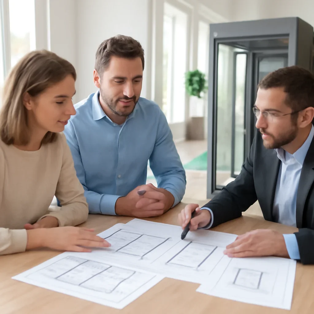 Residential elevator planning discussion for home lifts