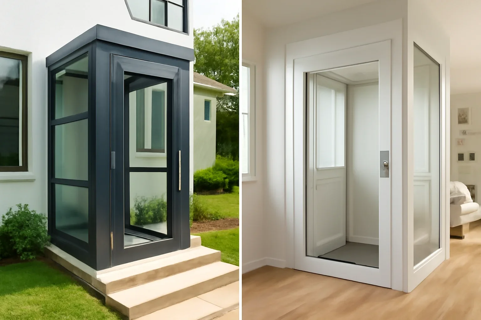 Article illustration for Outdoor vs Indoor Home Elevators